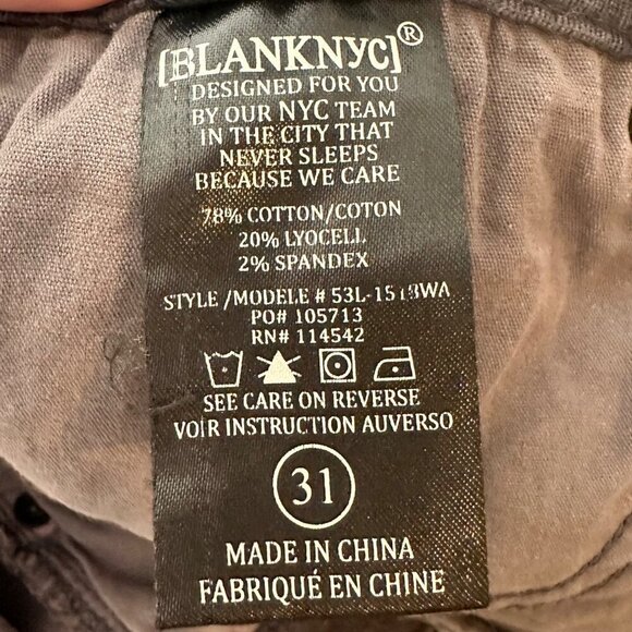 BlankNYC Grey Fine Cord Pants Women's 31 Soft Preppy Academia Fall Autumn - Picture 6 of 10